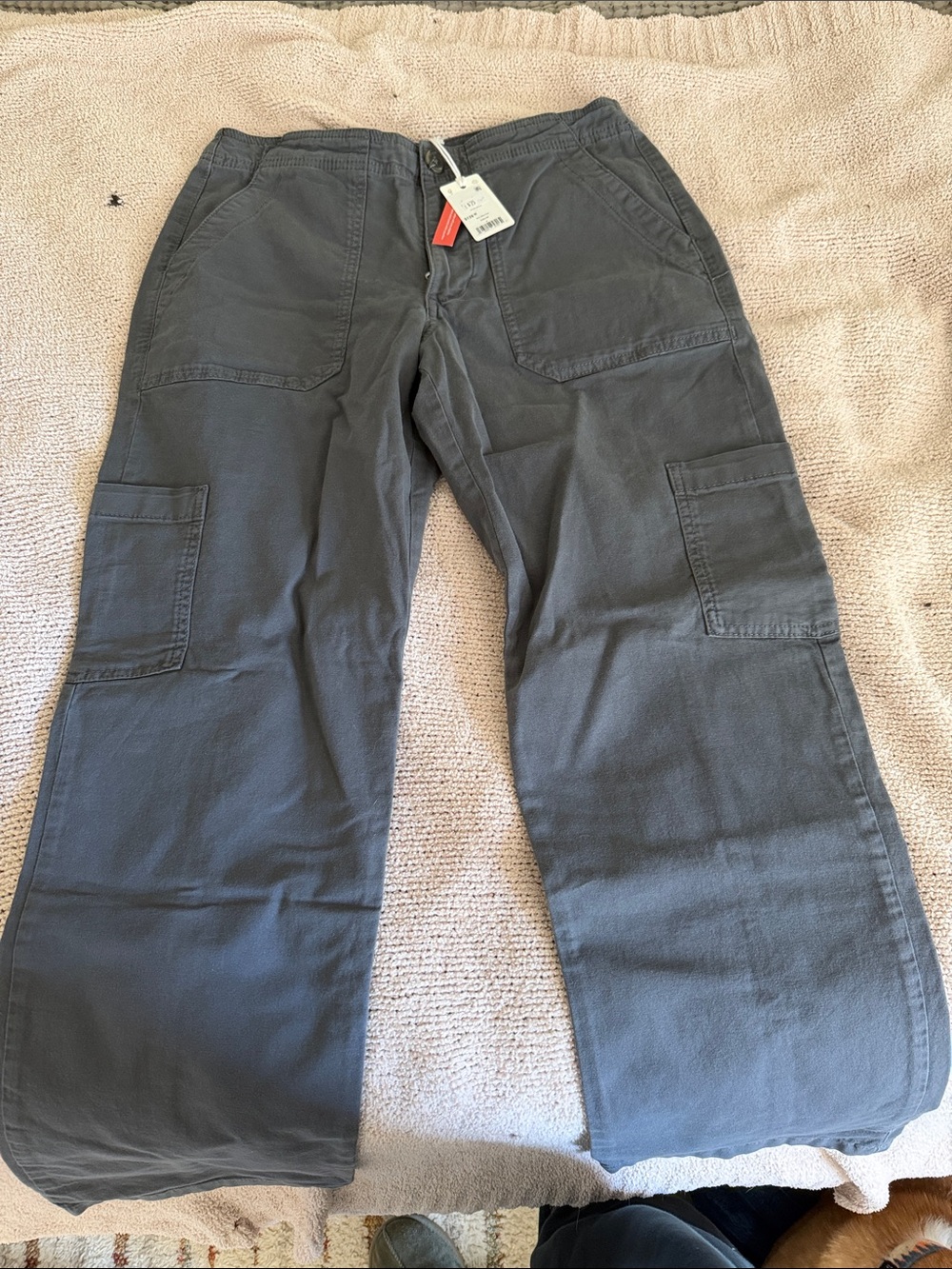 Marine Layer Women's Gray Cargo Pants - Utility Pocket Detail